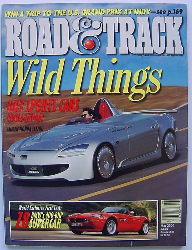 Road & Track Magazine: May 2000 - BMW Z8 Road Test Issue