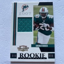 2007 Donross Player Lorenzo Booker Rookie Card Mem, 162/500. rookie card picture