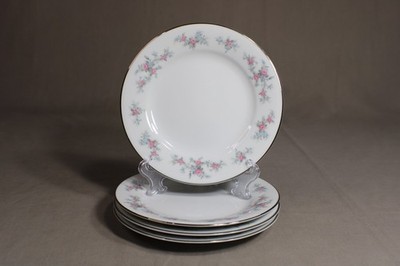 4 NORITAKE 6 1/4'' Bread/Dessert Plates In The Lila Pattern, Japan
