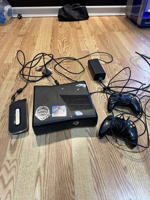 Black Xbox 360 TESTED WORKING please read!! Controllers need adapters!