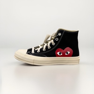 Converse x Comme des Garcons Chuck Schwarz Black High 35 36,5 37,5 39 40 NEU OVP