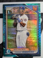 2024 Bowman Chrome Yovanny Rodriguez Prospects Blue Reptilian /150 Mets