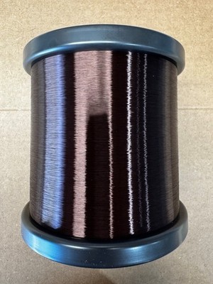 42 AWG Plain Enamel Magnet Wire - Elektrisola Copper Winding Wire, 5'' Biconical
