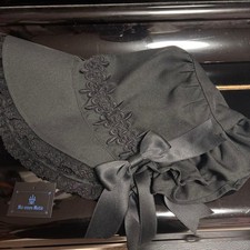 Preview of Moi-même-moitié Black Bonnet - Pre-Owned Gothic Lolita Accessory