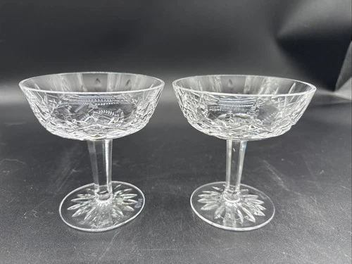 Waterford Lismore  Champagne/Sherbet Glasses 4” set of two, vintage