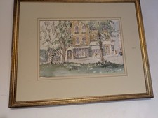 Watercolour – London Street Scene (Crystal Palace SE19) – Signed A. M. Craze