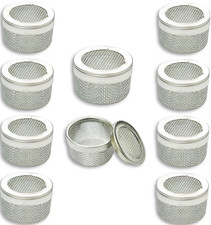 10 Pcs Set Mini Steel Ultrasonic Cleaning Basket Parts Holder Mesh Watch Tool 20