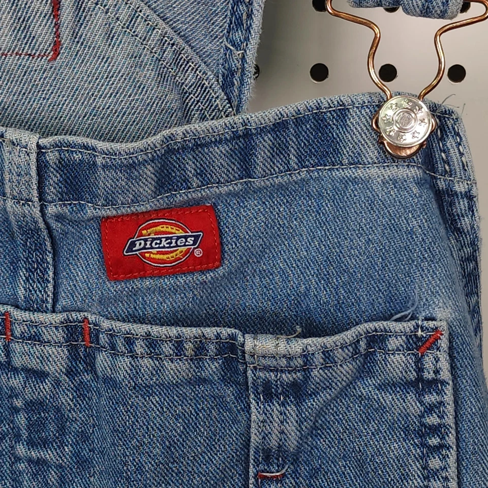 Mono vaquero Dickies azul ropa de trabajo babero 36x32 Foto 4 de 4