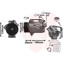 Kompressor Klimaanlage für Opel Zafira B 1.9 CDTi Astra H Caravan