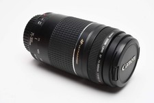 Canon EF 75-300mm f4-5.6 III USM Telephoto zoom lens, caps