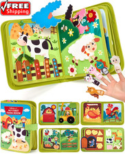 Busy Book for Toddlers 1-3 - Montessori Toys 1 Year Old Busy Board  1 Year Old