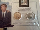 1966 & 1967 JFK Half Dollars Coin & Stamp Set - Postal Commemorative Society
