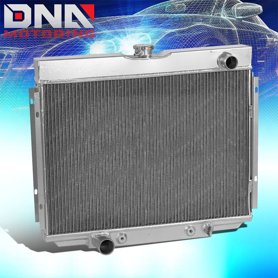 68-70 MERCURY COUGAR/XR7/TORINO V8 3-ROW FULL ALUMINUM RACING RADIATOR+X2 FAN - Image 2 of 4