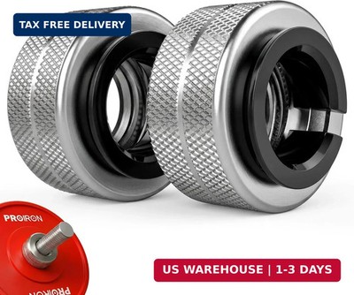 PROIRON Barbell Clamps 1 Inch(Pair)，Anti-Loosening Spin-Lock Barbell Clips & Col