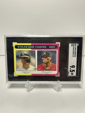 2024 Topps Heritage - League Leaders Ronald Acuña Jr., Esteury Ruiz #309