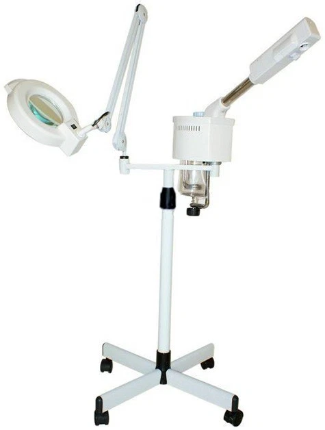 2 In 1 Facial Steamer 5x Magnifying Lamp Ozone Salon Spa Equipment JY200