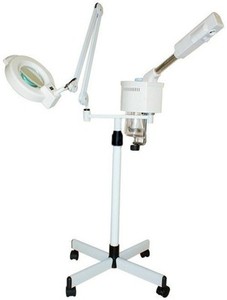 2 In 1 Facial Steamer + 5x Magnifying Lamp Ozone Salon Spa ...