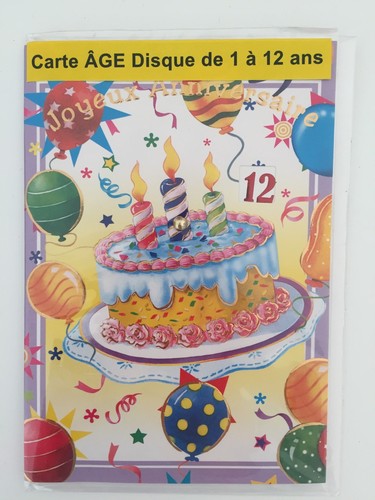 Carte Anniversaire Luxe Disque Roue Des Ages Enveloppe Carte Double Ebay Carte Anniversaire Luxe Disque Roue Des Ages Enveloppe Carte Double Ebay