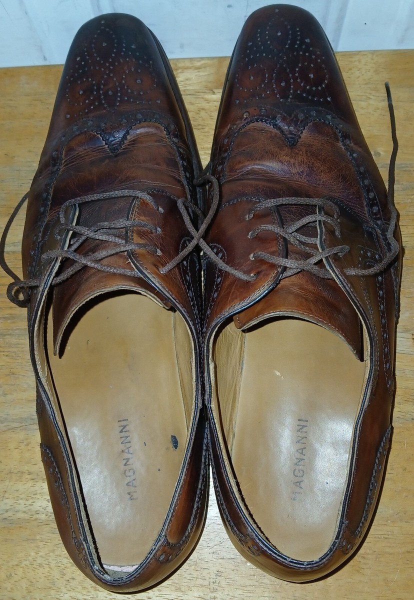 Magnanni Sergio Wingtip Oxford 13974 Brown Leather Dress  display picture 1