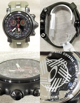 Oakley Holeshot Chronograph Swiss made 4-jewel Quartz Split time Jumping seconds