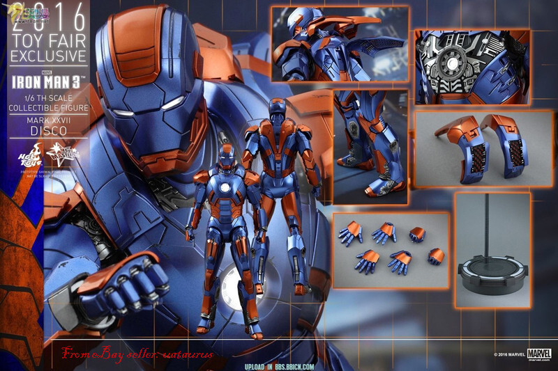 Perfect HotToys 1/6 Mms371 Iron Man 3 Disco (Mark Xxvii) In Stock