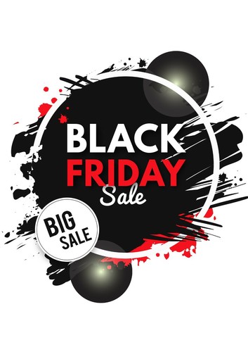 Insegna espositore poster vendita Black Friday impermeabile interno ed esterno pubblicità negozio - Foto 8 di 9