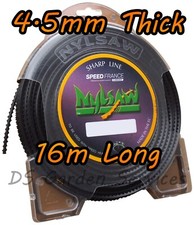 4.5mm x 16m - NYLSAW Line - Sharp / Spikey Brushcutter Strimmer Trimmer Cord 2.19 per metre