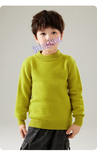 Kids Girls Boys Children's Sweaters 100% Wool Long Sleeve Pullover Winter Spring - Picture 23 of 40