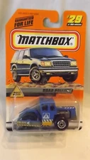 1998 Matchbox Blue Road Roller # 29 of 100 Vehicles Road Work Series 6