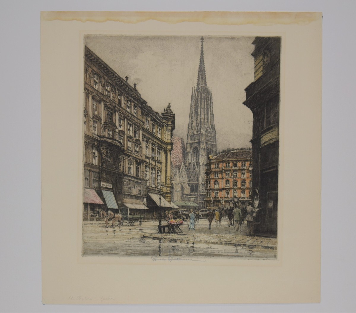 Robert Kasimir Color Etching Vienna St. Stephens Cathedral | eBay