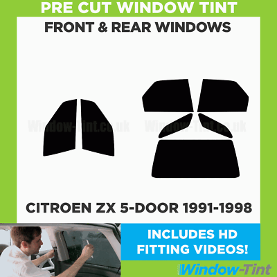 セット For Citroen ZX 5-door Hatchback 1991-98 Full Pre Cut Window Tint