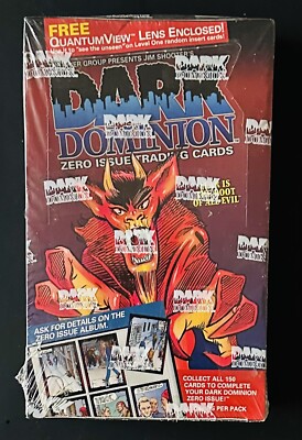 1993 Dark Dominion Zero Issue Trading Cards Factory Box (36 Packs) Sealed