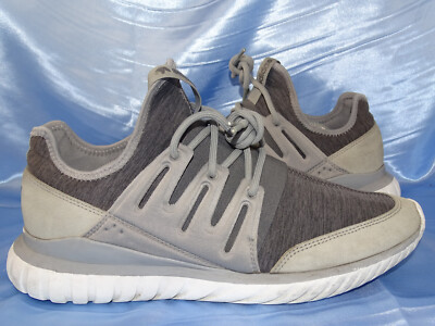 ADIDAS TUBULAR RADIAL SNEAKER GR 45 1/3 GRAU LAUFSCHUHE HERREN BOOST TURTLE BB2