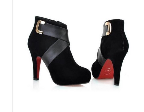 Stivaletti stivali scarpe tacco spillo 9 moda pelle sintetica caldi nero  9052 | eBay