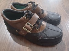 Vintage Polo Ralph Lauren Takoda II Low Boots Mens 11D Brown Leather Hiking