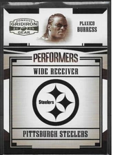 2005 Donruss Gridiron Gear Performers Gold #39 Plaxico Burress #'d/500