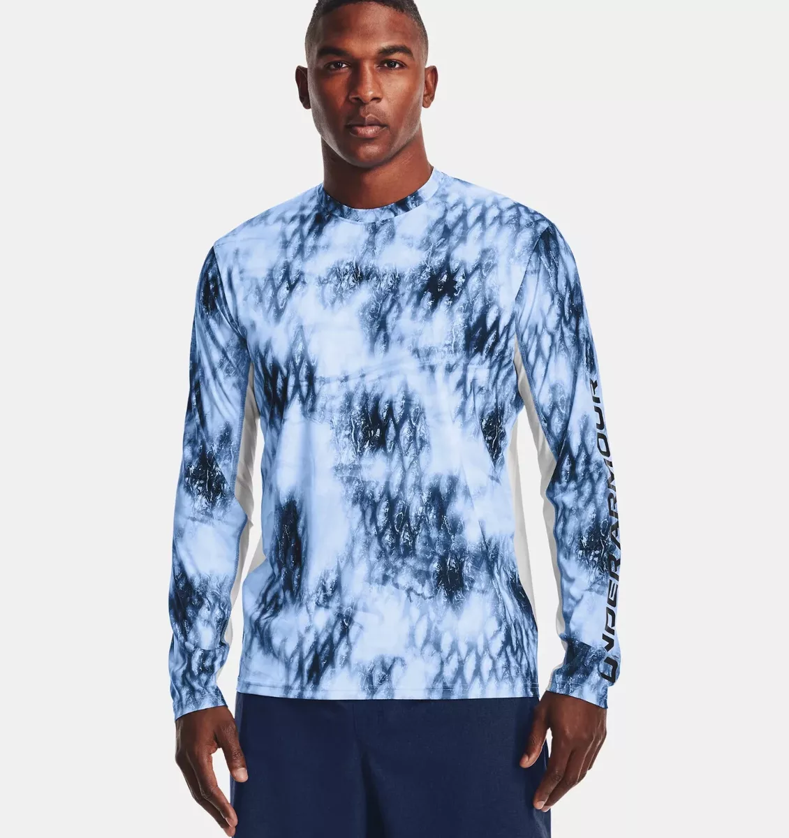 Men s Under Armour Iso Chill Shorebreak Camo Long Sleeve Shirt