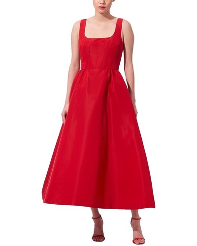 carolina herrera asymmetric layered dress Carolina Herrera Strapless Tiered Lace Midi Dress - Women - Violet Dresses