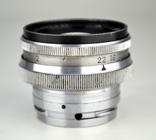 ¡REPARADO! PRIMER NÚMERO 1959 ROJO ""П"" URSS JUPITER-8M LENTE F2/50, MONTAJE KIEV-4 (2) - Imagen 4 de 8
