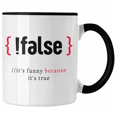 Trendation - IT Techniker Tasse Geschenk Lustiger Spruch IT False Its Funny Beca