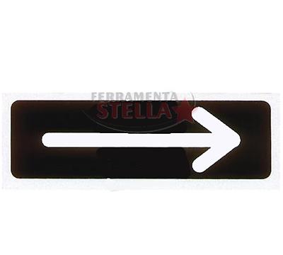 Confezione 3 Etichette Segnaletiche Con Freccia 4x15 Cm – Per Porte, Uffici, Negozi E Casa