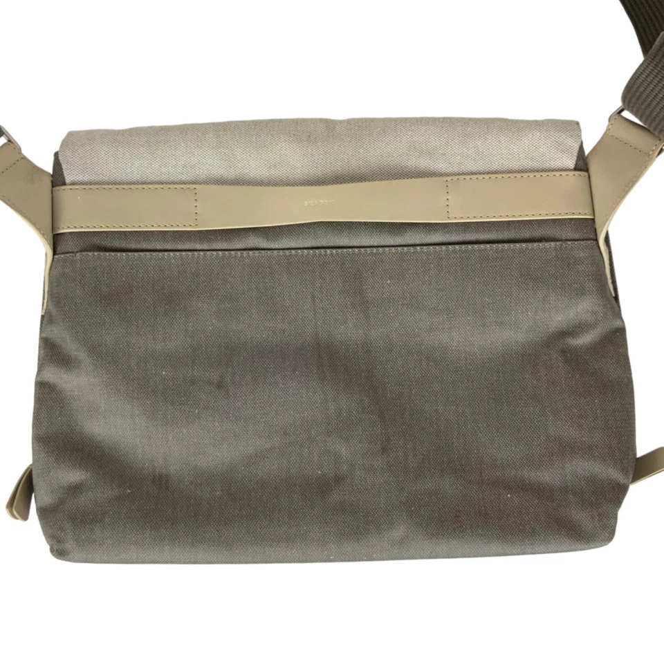 Bandolera Skagen Denmark Eric Bolso Mensajero Lona Cuero Correa Ajustable Foto 3 de 4