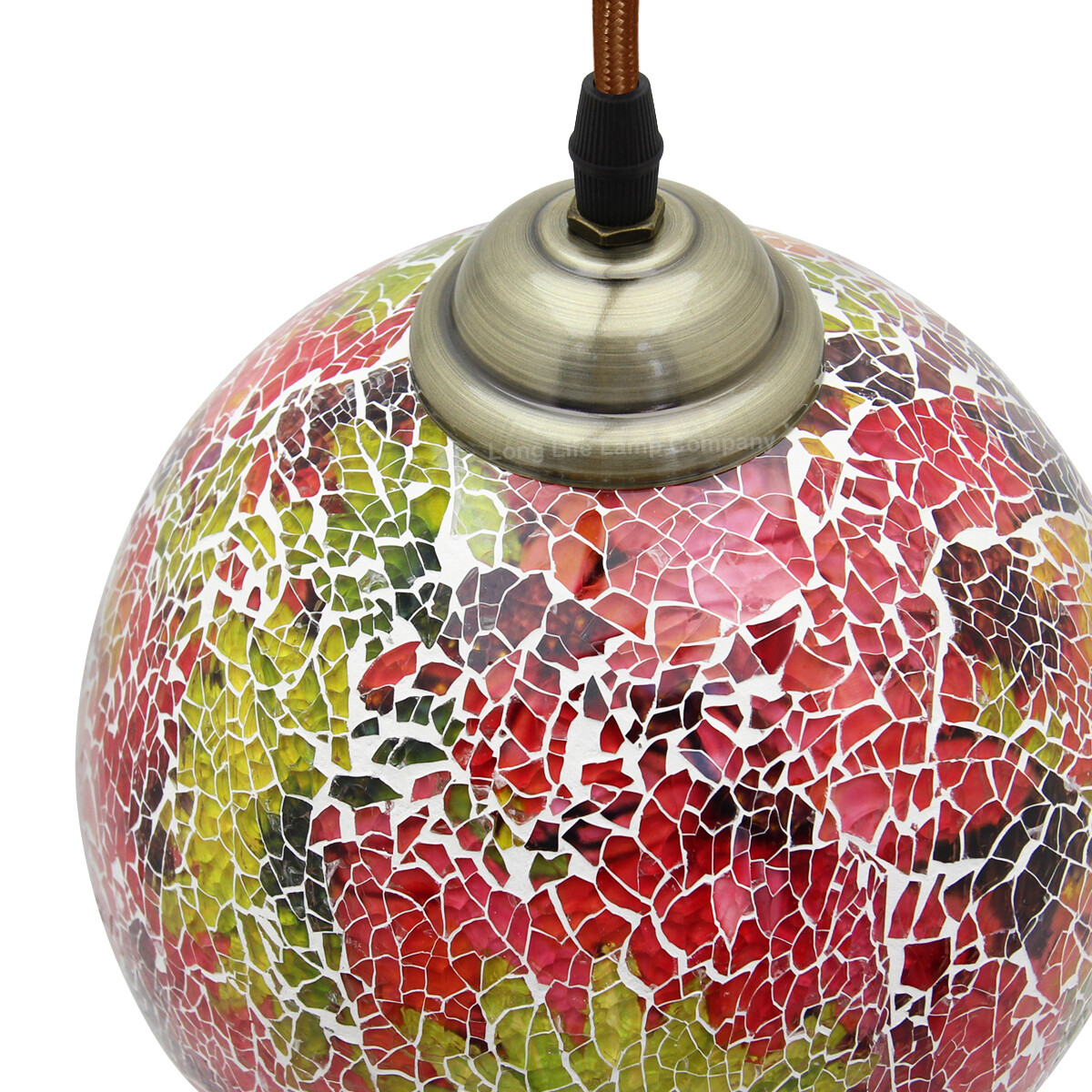 Vintage Glass Globe Ceiling Hanging Pendant Light Shade Mosaic Lighting