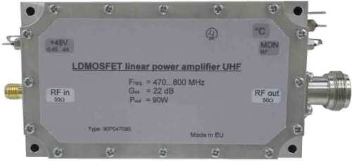 UHF Band power amplifier 90W - 22dB.