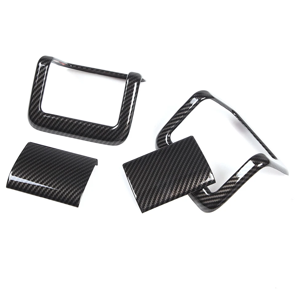 For Honda Pilot 2015-2022 Carbon Fiber Second-Row Seat Folding Handle Frame Trim - Image 2 of 4