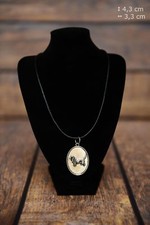 Basset Hound - silver plated pendant with a dog, Art Dog USA