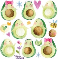 Violette Stickers Avocado Friends Crafts Planner Supply Scrapbook Food Fun