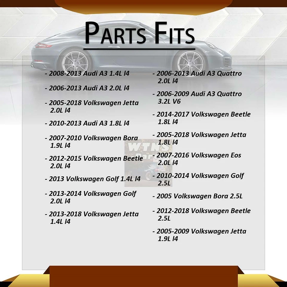 Front Rear Shock Mounting Kit 4x For Volkswagen Bora 2.5L 2005 - Image 2 of 4
