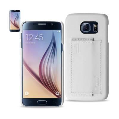 Reiko Samsung Galaxy S6 RFID Genuine Leather Case Protection & Key Holder in Ivo