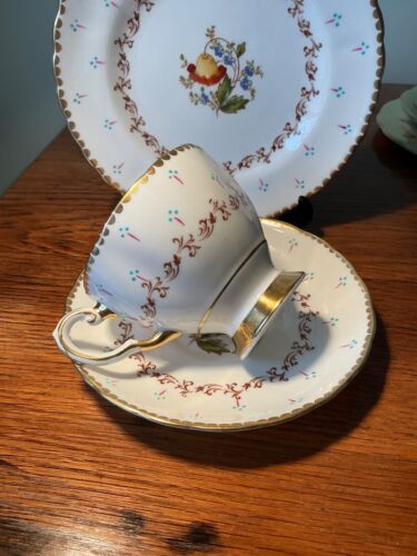 Vintage, Rare, Royal Tuscan trio, cup,saucer, plate hand finished VGC - Picture 2 of 5
